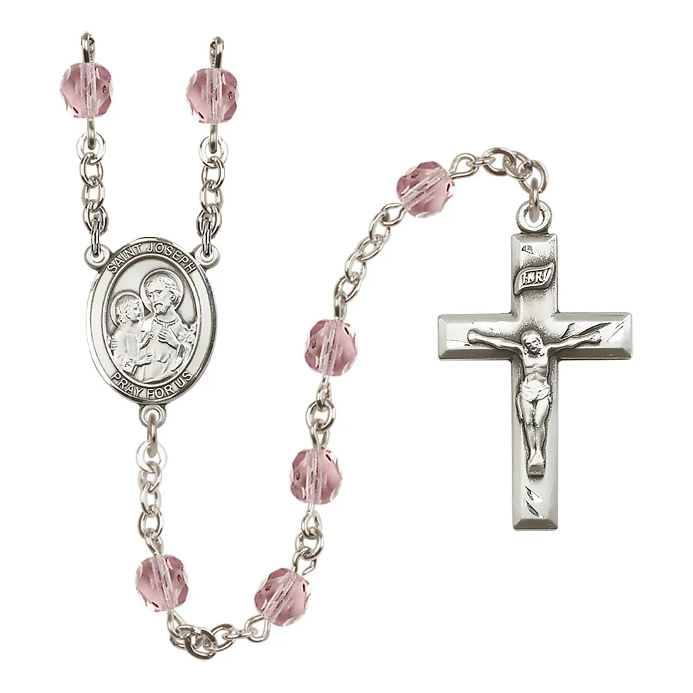 St. Joseph Birthstone Rosary - Multiple Birthstones - Image 5