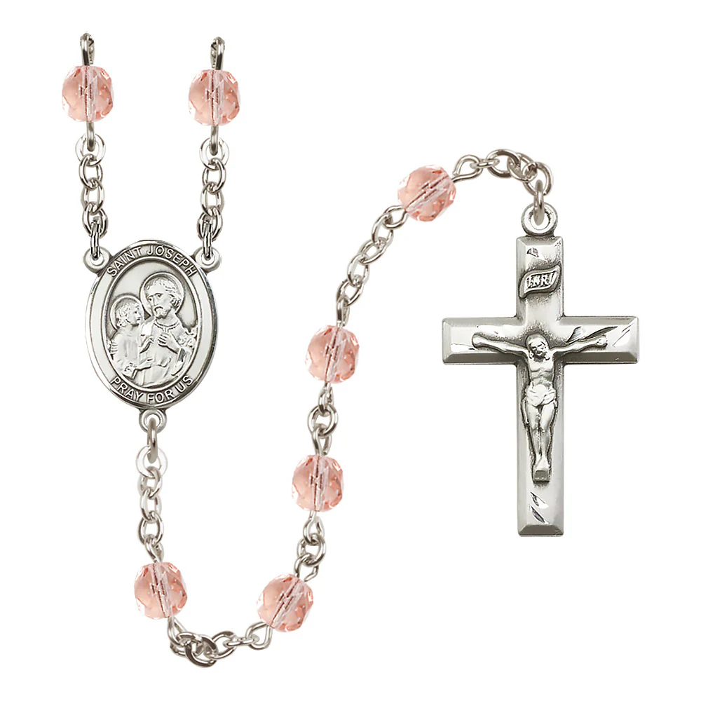 St. Joseph Birthstone Rosary - Multiple Birthstones - Image 8