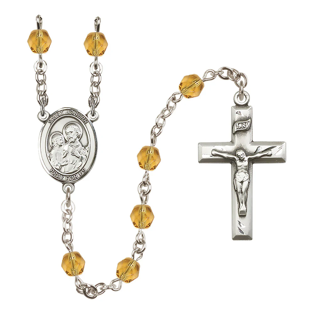 St. Joseph Birthstone Rosary - Multiple Birthstones - Image 9