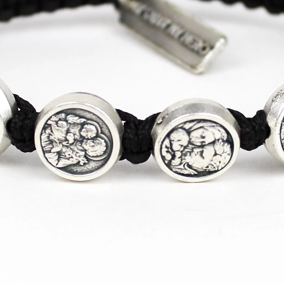 St. Joseph Bracelet - Silver/Black - Image 4