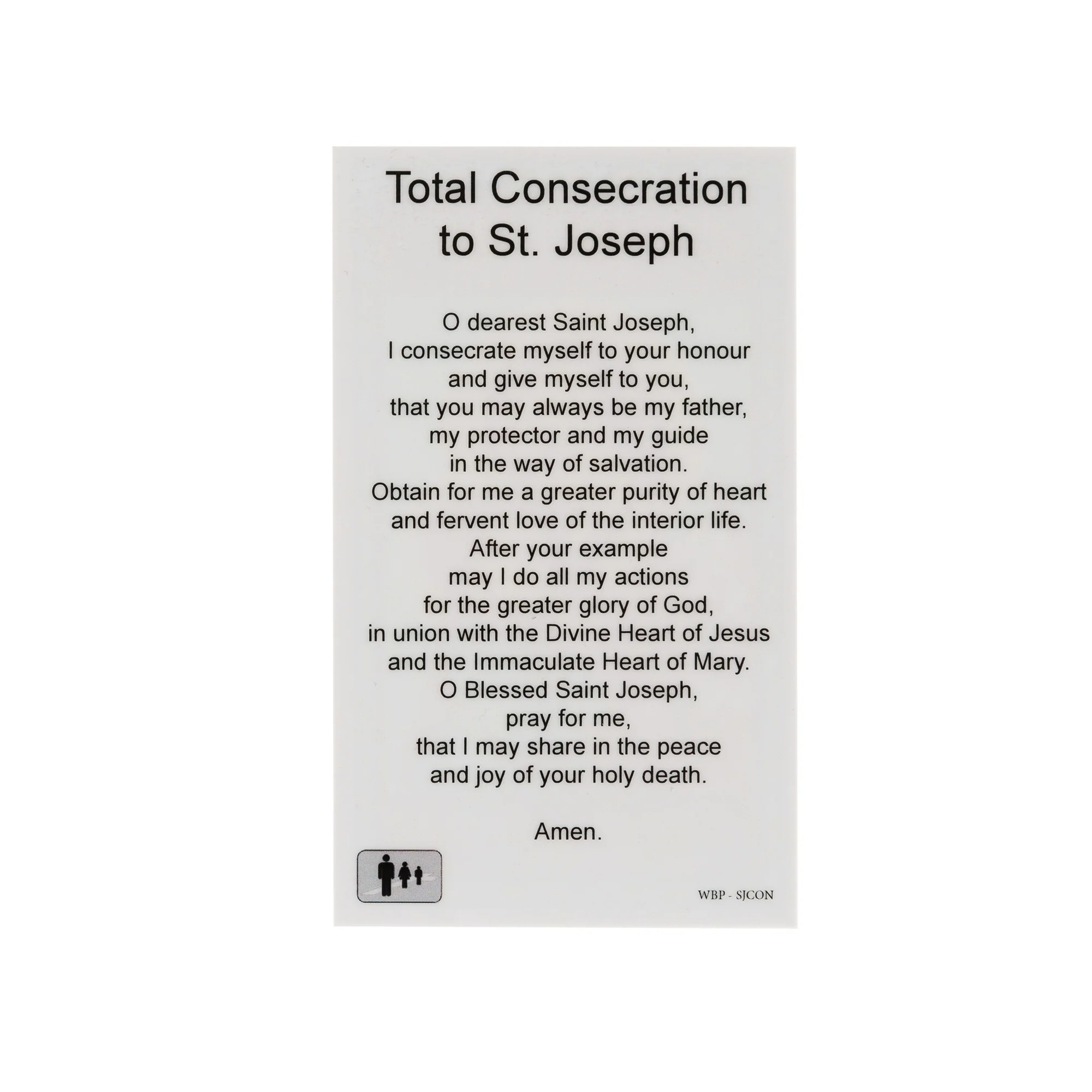 St. Joseph Bracelet with Consecration Prayer Card - Image 3
