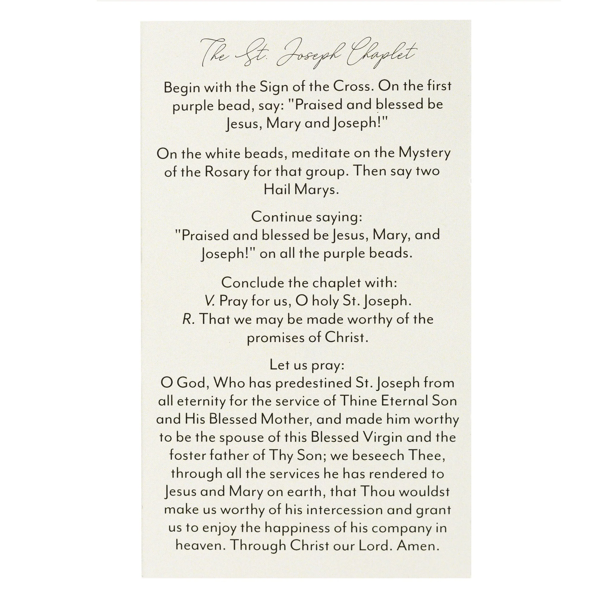 St. Joseph Chaplet - Image 7
