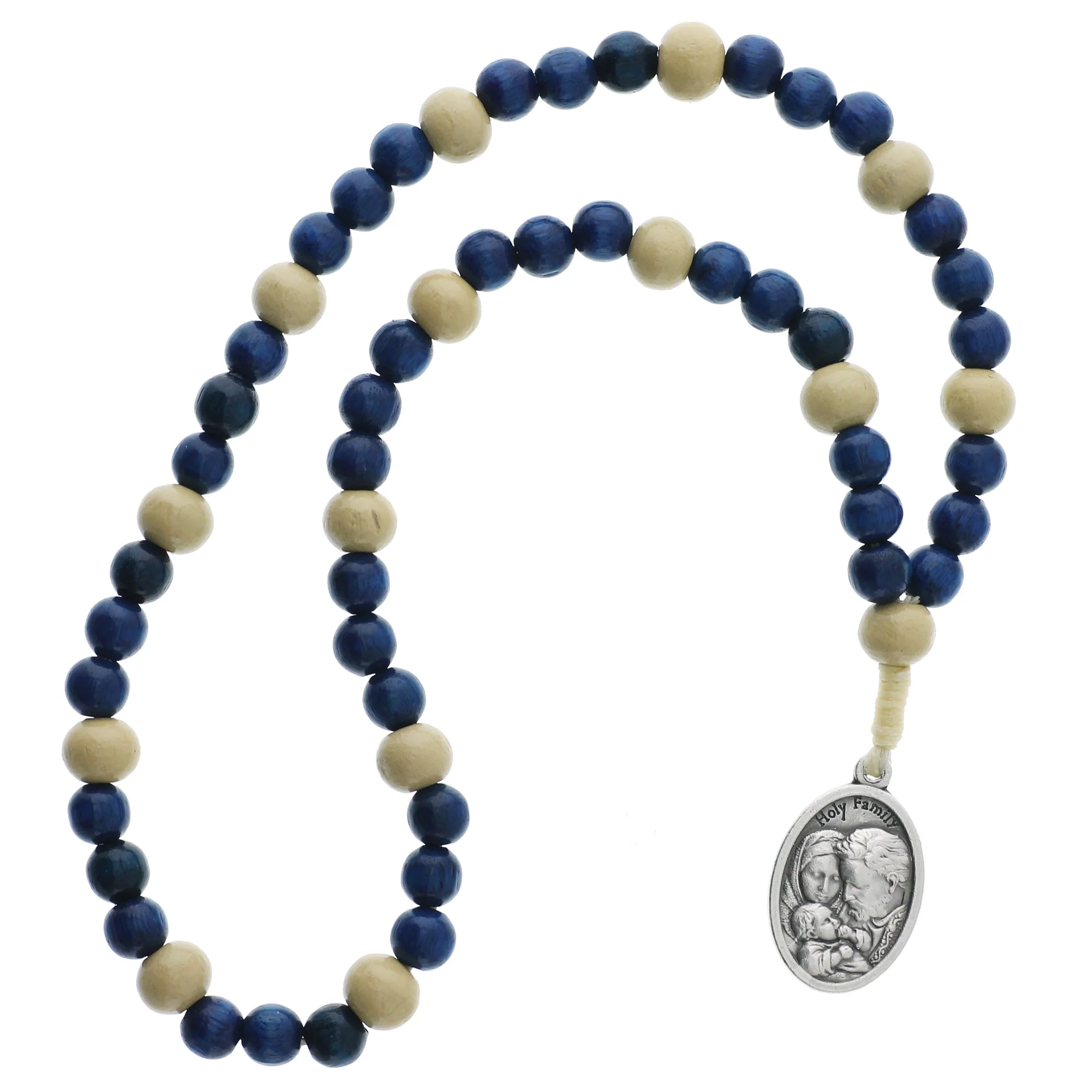 St. Joseph Chaplet, Blue Wood - Image 2