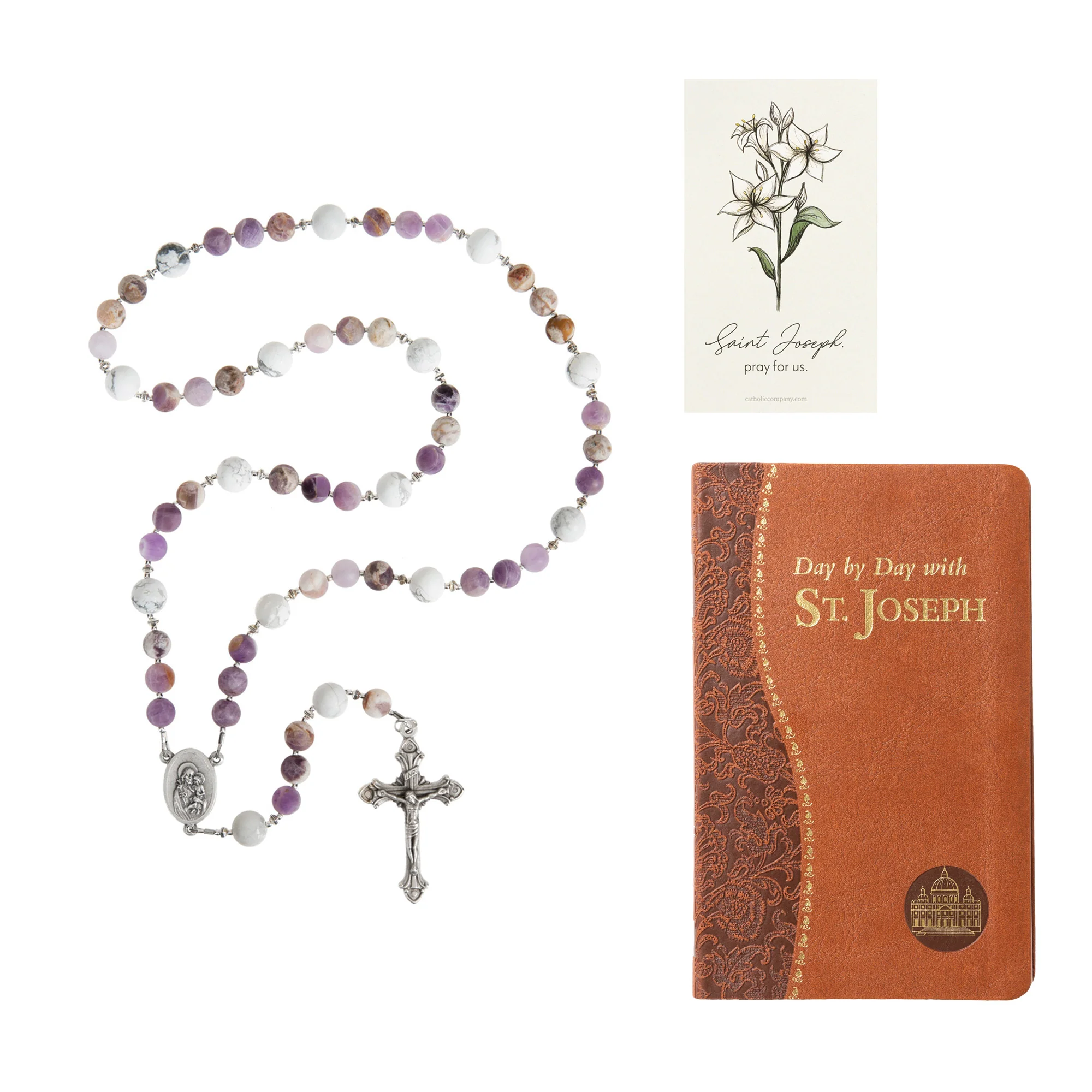 St. Joseph Chaplet & Day By Day with St. Joseph (2 Gift Set) - Image 2
