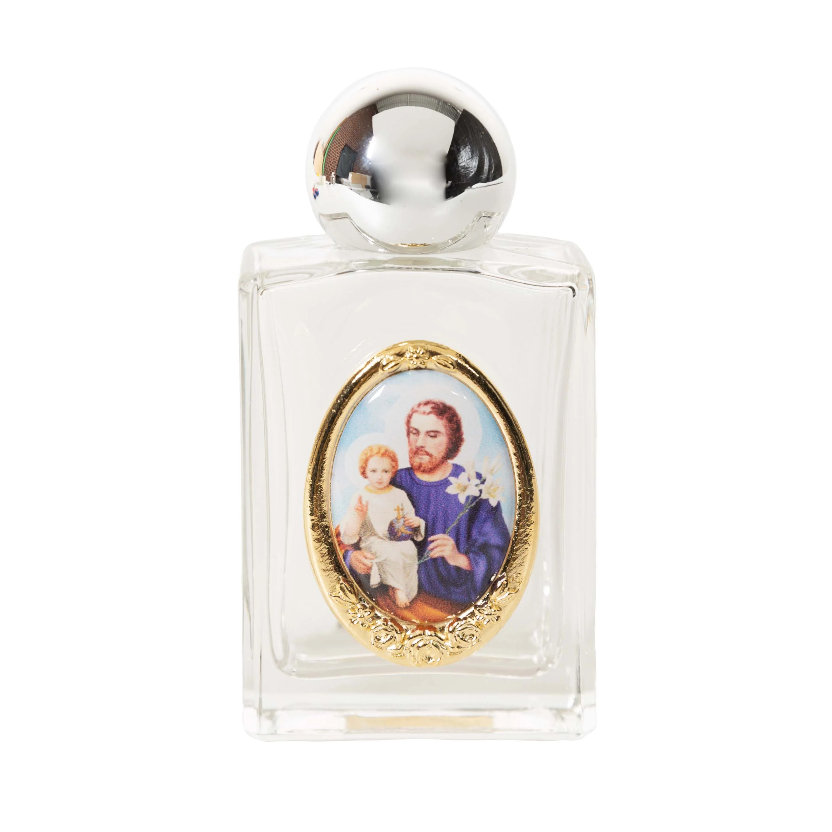 St. Joseph & Christ Child Colored Holy Water Bottle