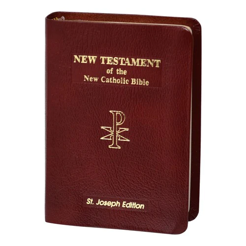 St. Joseph Edition New Testament of the New Catholic Bible -Vest Pocket Edition - Burgundy Bonded Leather - Image 2