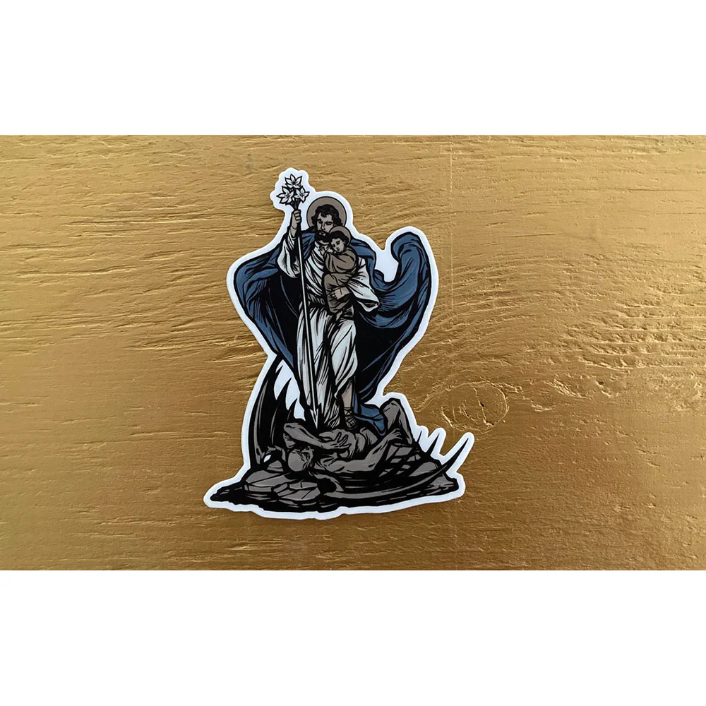 St. Joseph Protector of Christ Vinyl Sticker - 4"