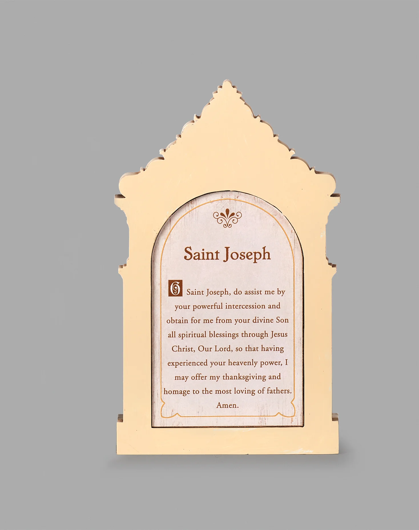 St. Joseph Table Top Shrine - 6.25" - Image 2