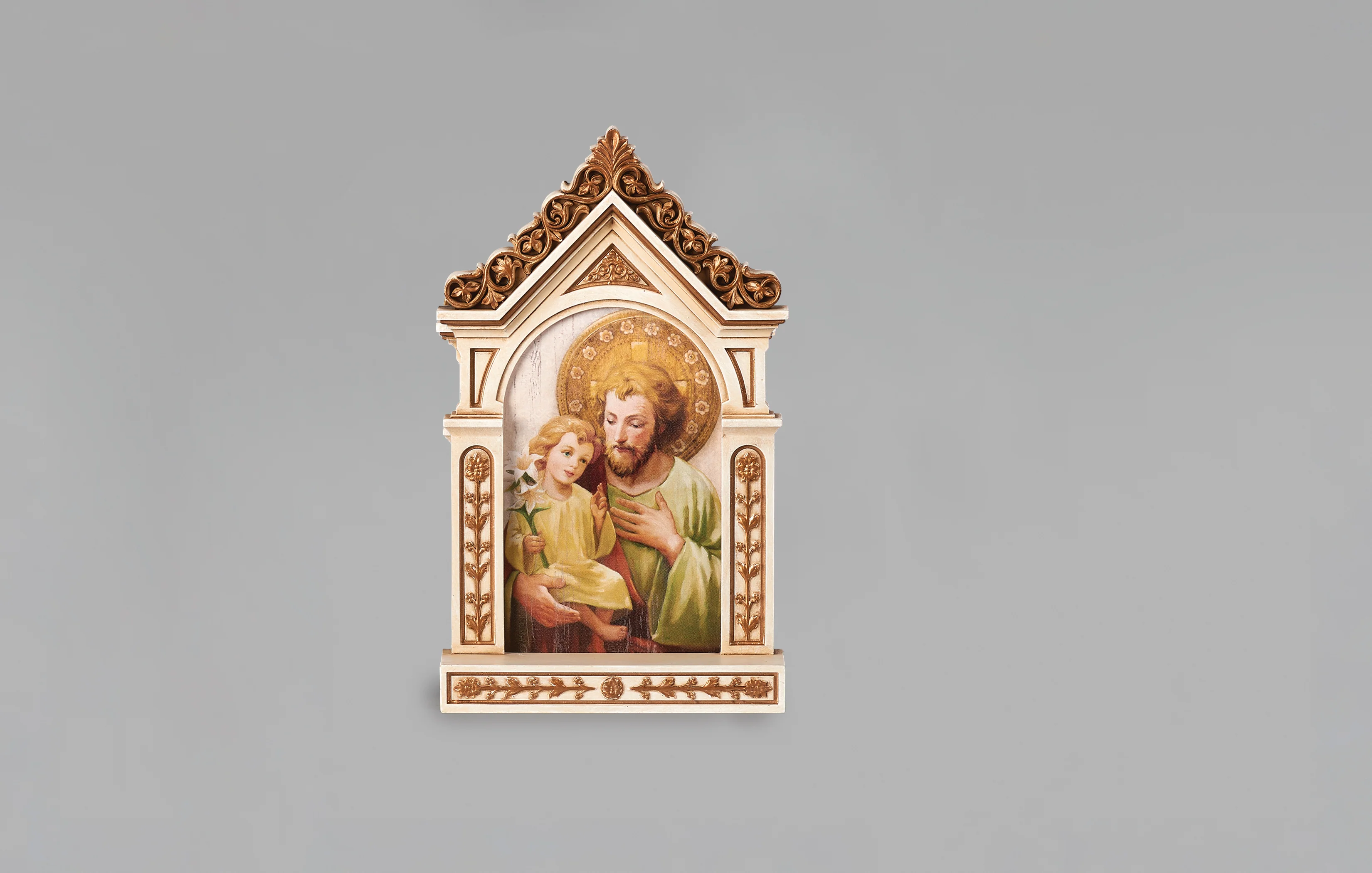 St. Joseph Table Top Shrine - 6.25" - Image 3
