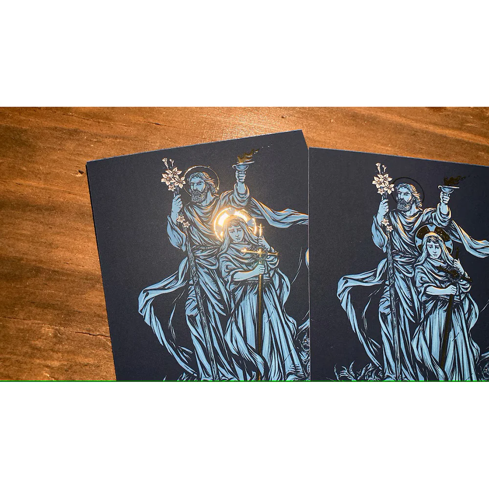 St. Joseph Terror of Demons Gold Foiled Prayer Card