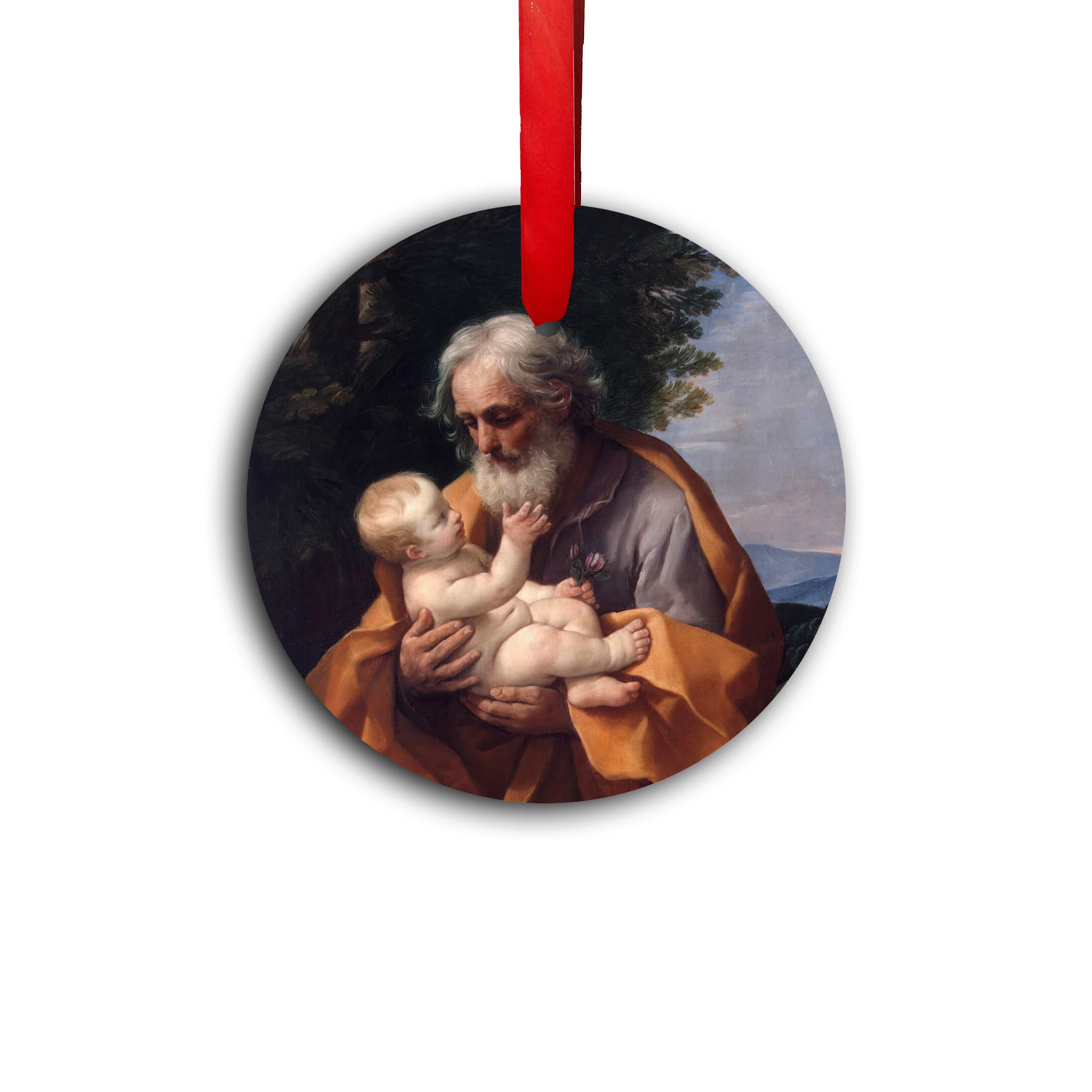 St. Joseph With Infant Jesus Ornament - Image 2