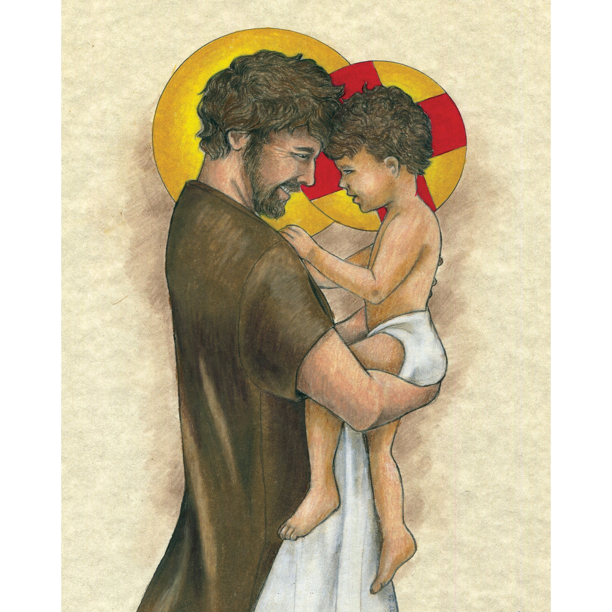 St. Joseph with Jesus Art Print