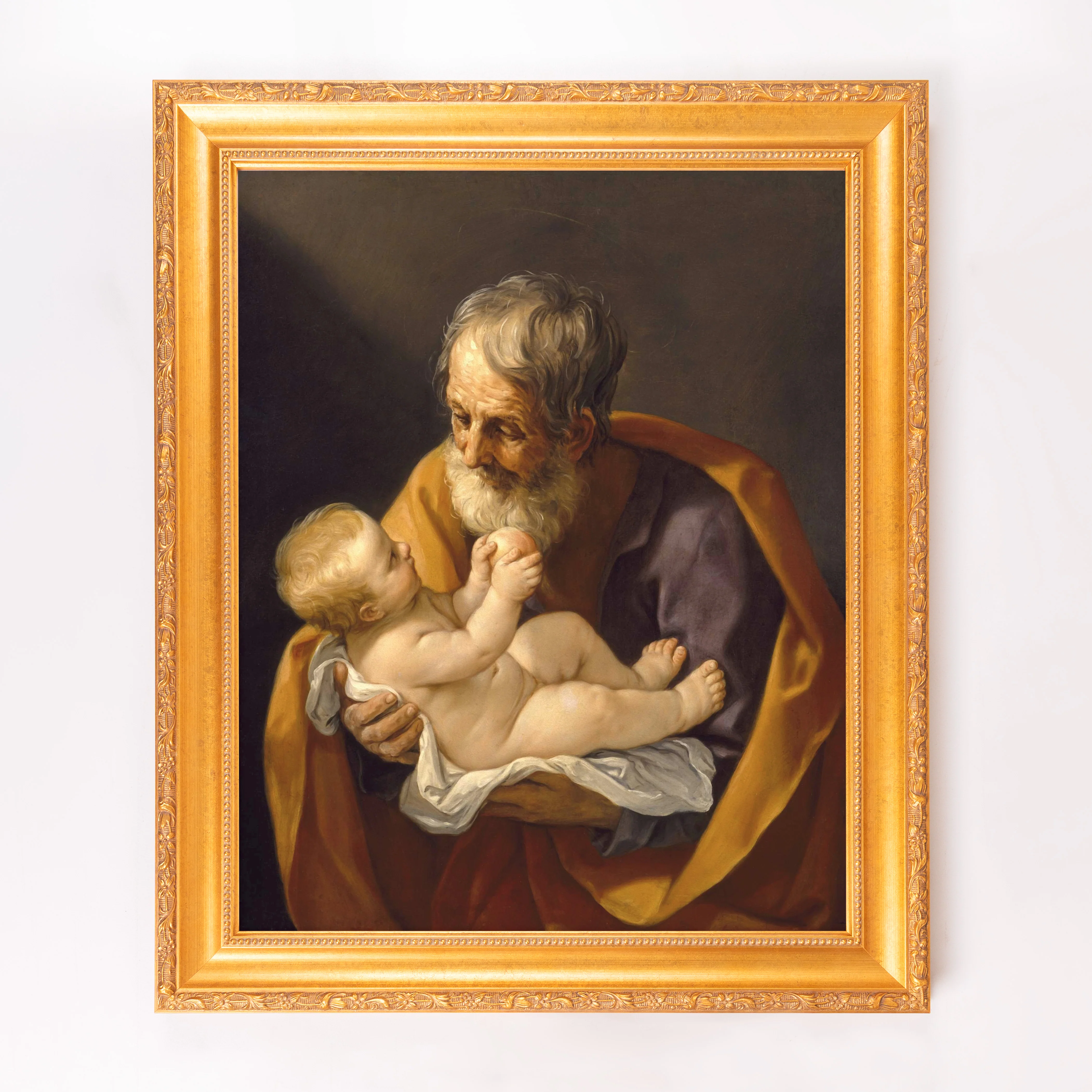 St. Joseph with the Infant Jesus Framed Canvas - Sacred Signature Collection - Image 5