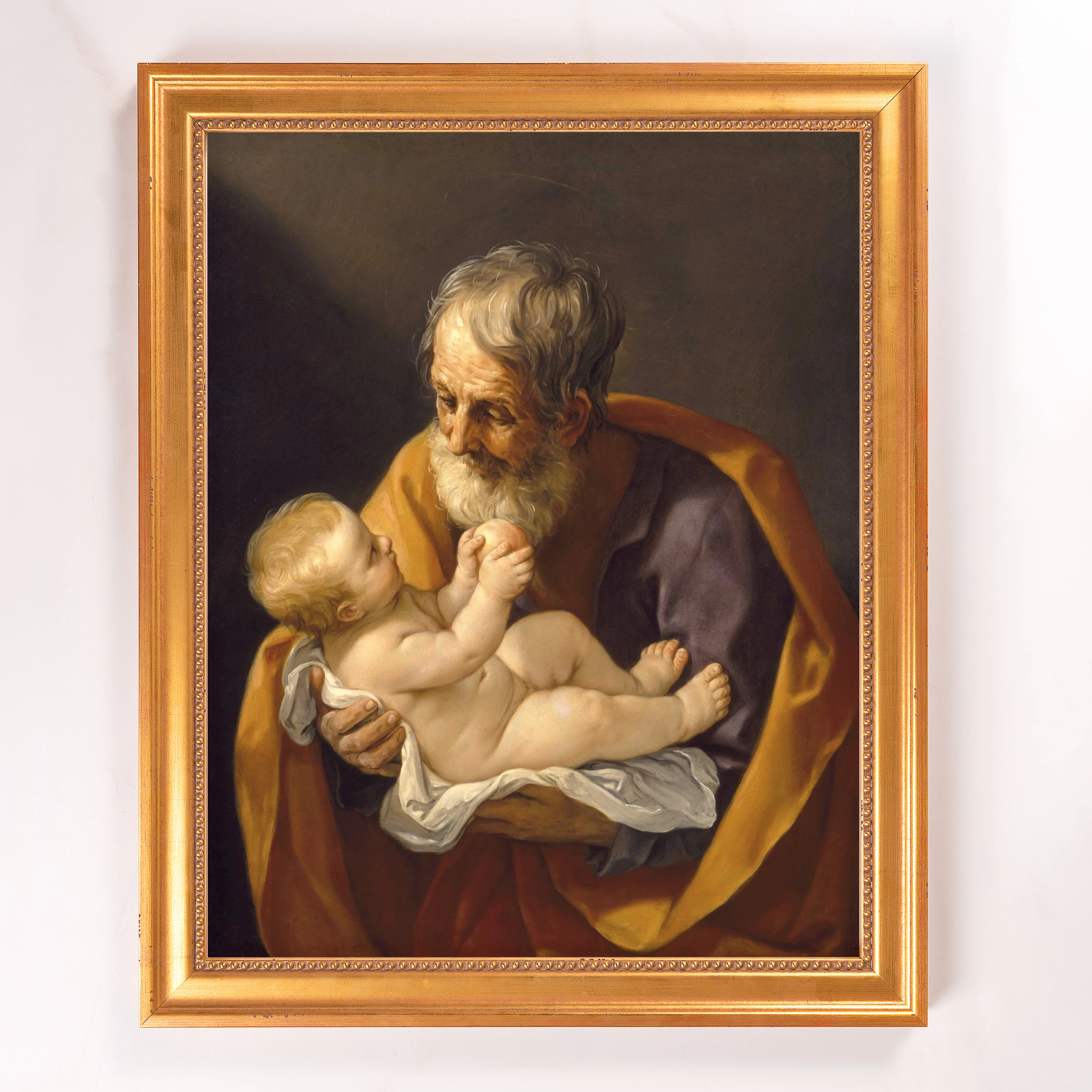 St. Joseph with the Infant Jesus Framed Canvas - Sacred Signature Collection - Image 8