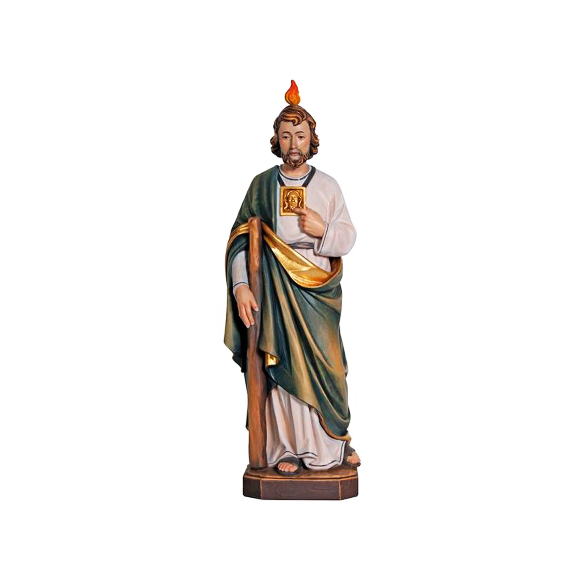 St. Jude Thaddeus Hand-Painted Italian Statue - Image 3