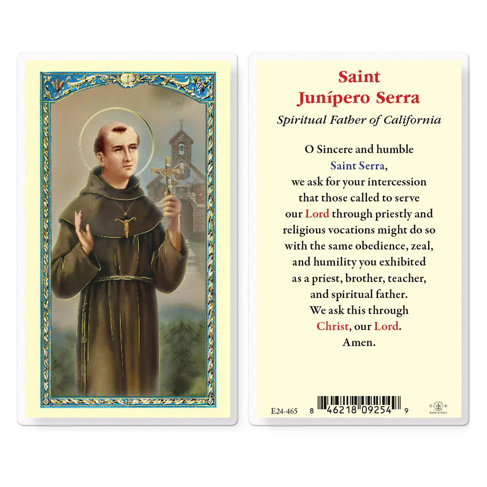 St. Junipero Serra Prayer Card