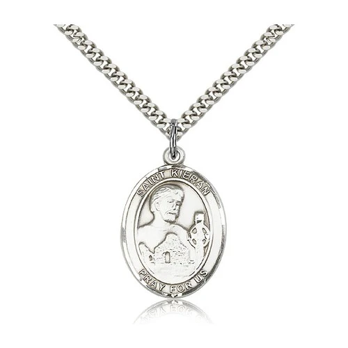 St. Kieran Pendant with Chain, Bliss, Sterling Silver