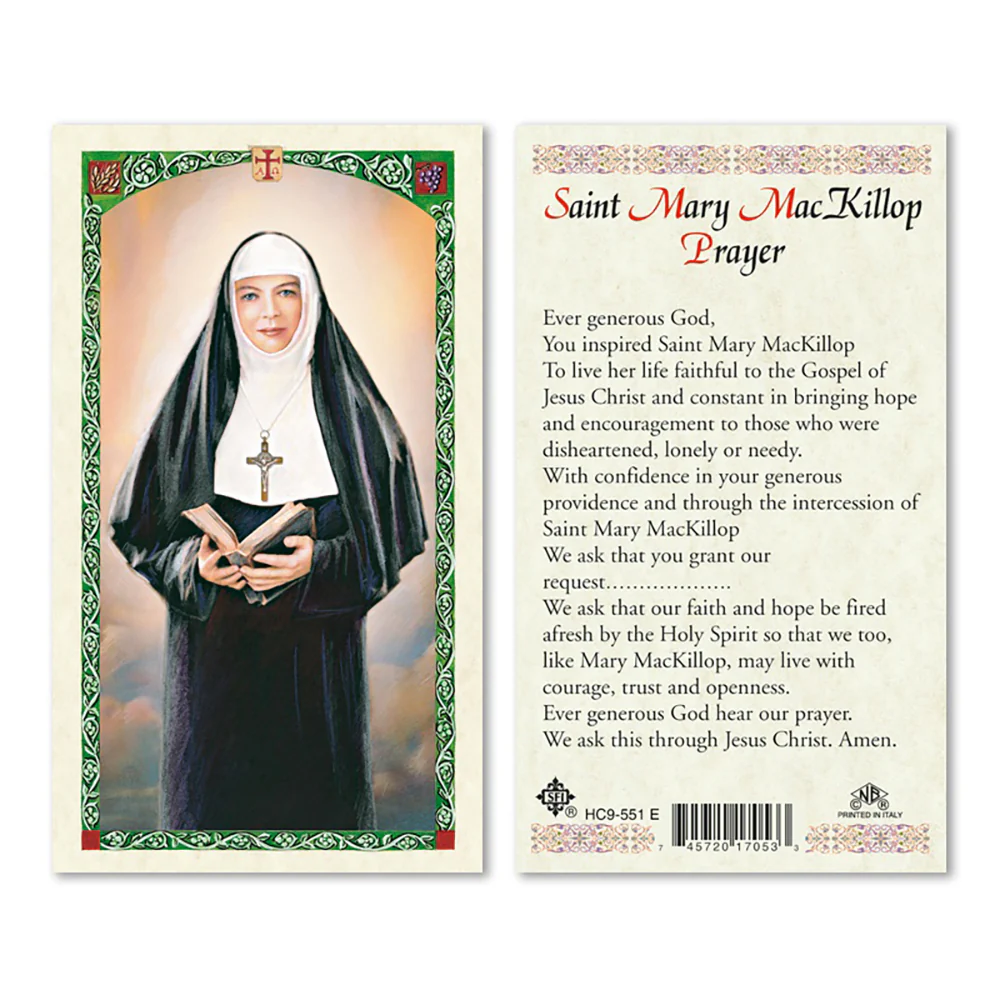 St. Mary Mackillop Prayer Card