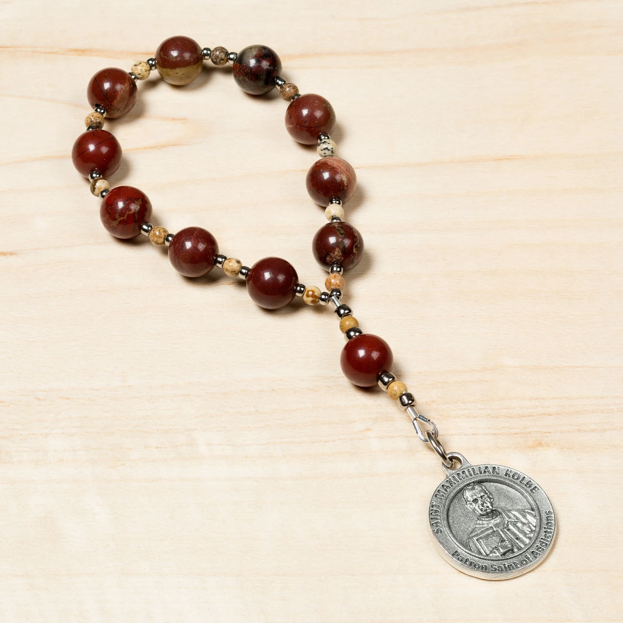 St. Maximilian Kolbe Addiction Decade Rosary - Image 2