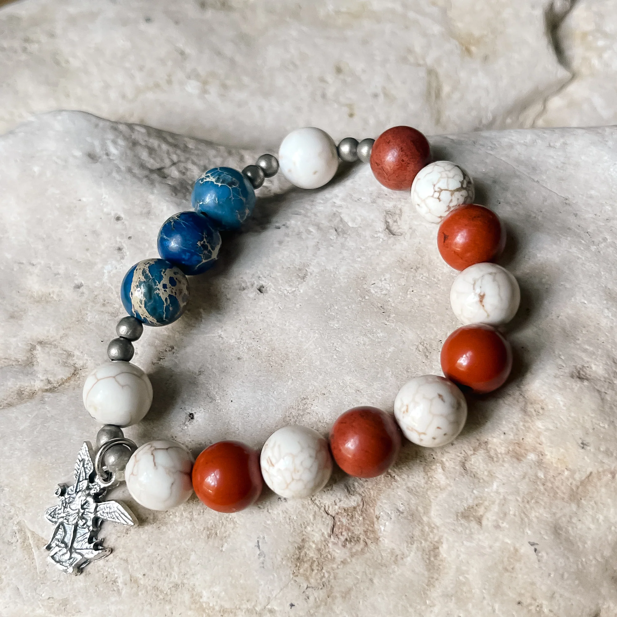 St. Michael America Rosary Bracelet - Image 2