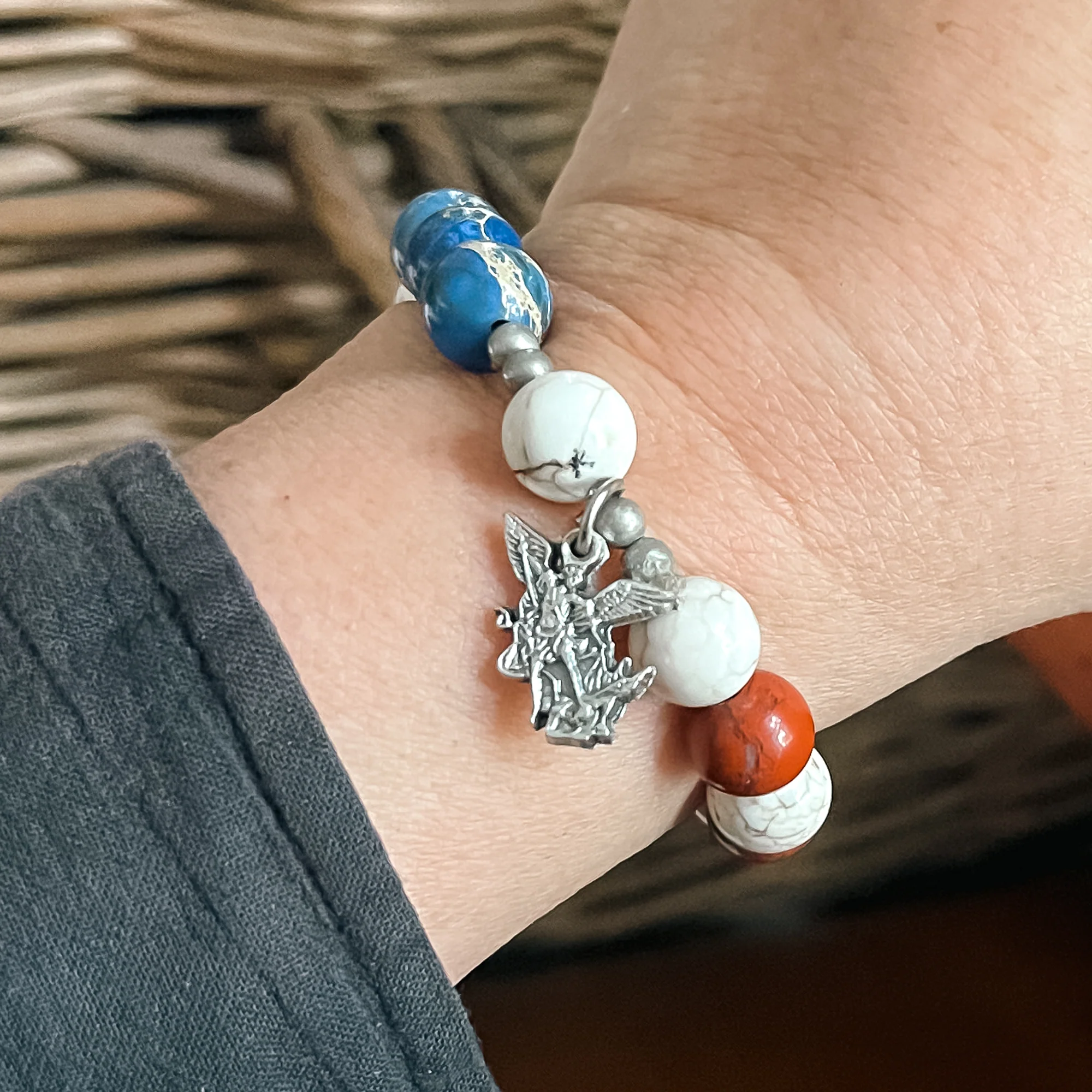 St. Michael America Rosary Bracelet - Image 3