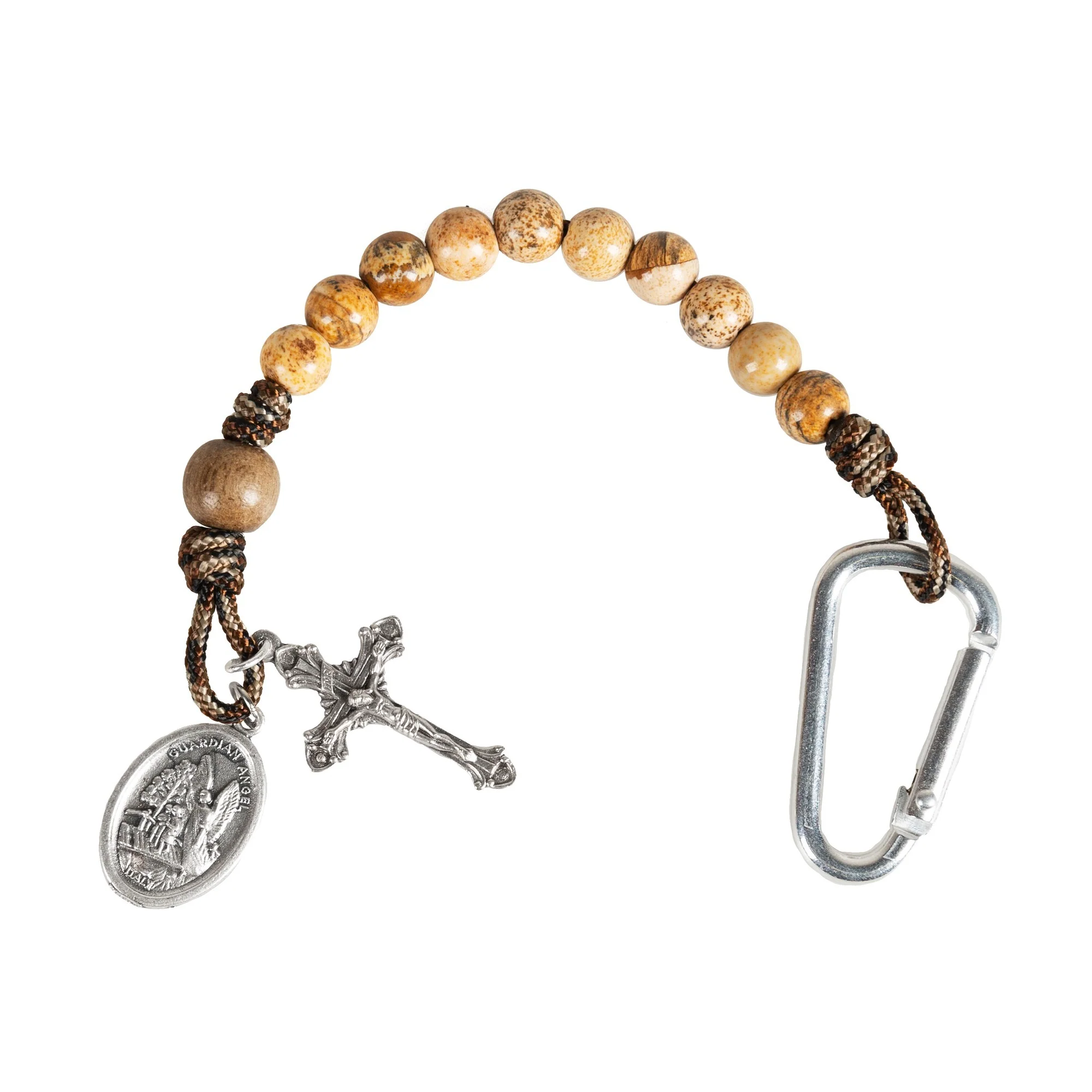 St. Michael Brave Beads Paracord Tenner Rosary - Image 2