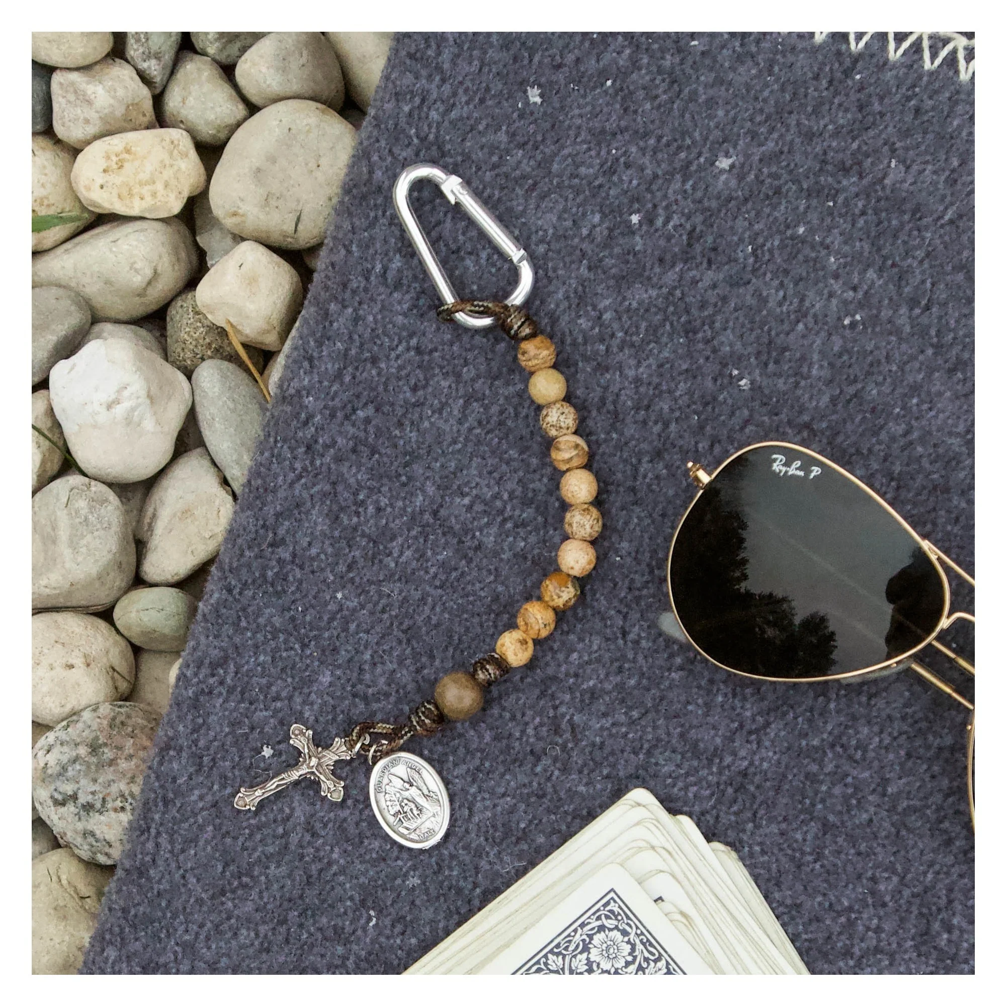 St. Michael Brave Beads Paracord Tenner Rosary - Image 3