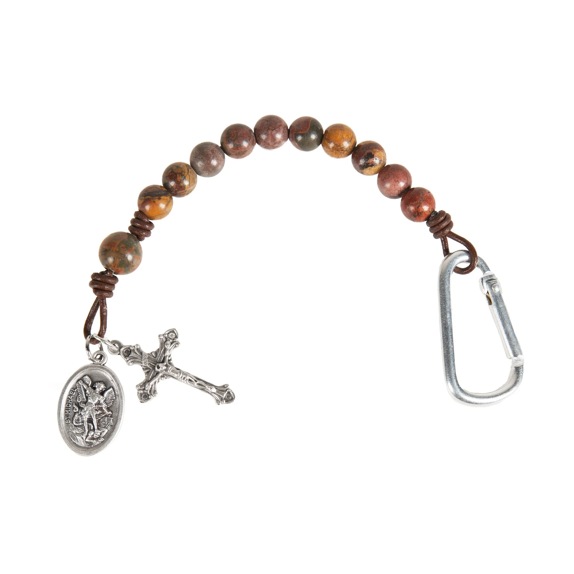 St. Michael Brave Beads Tenner Rosary - Image 2