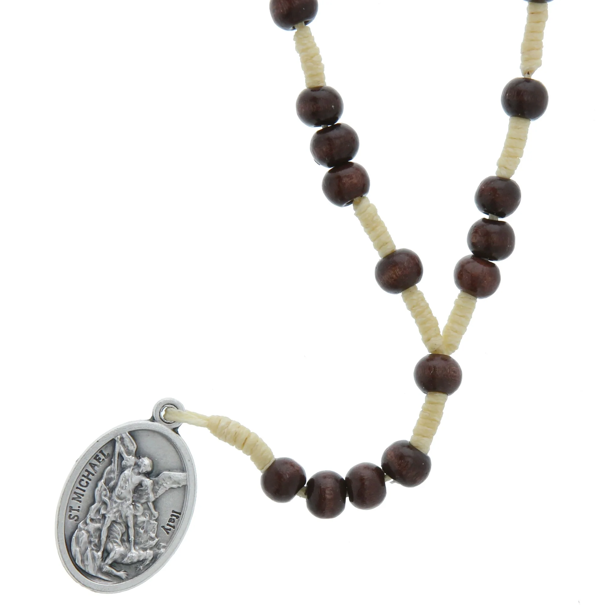 St. Michael Chaplet, Corded Wood - Image 2