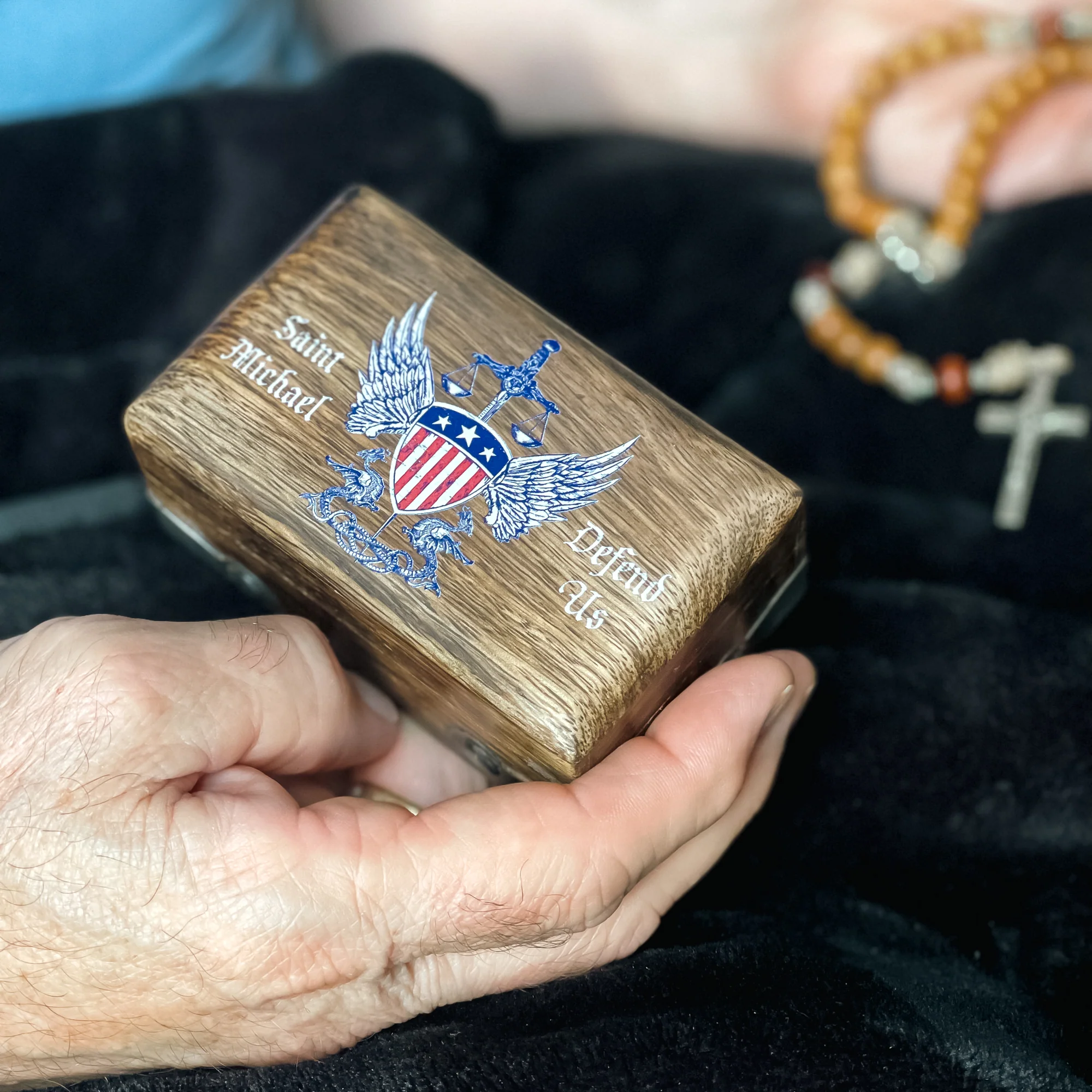 St. Michael Defend Us Rosary Box - Image 3