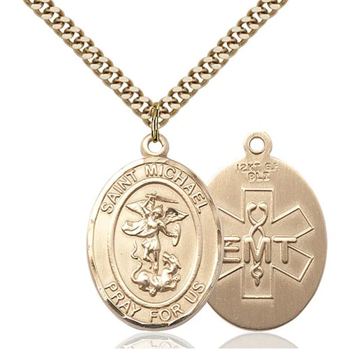 St. Michael EMT Necklace - 24"