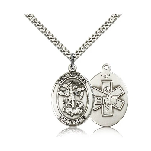 St. Michael EMT Necklace - 24" - Image 3