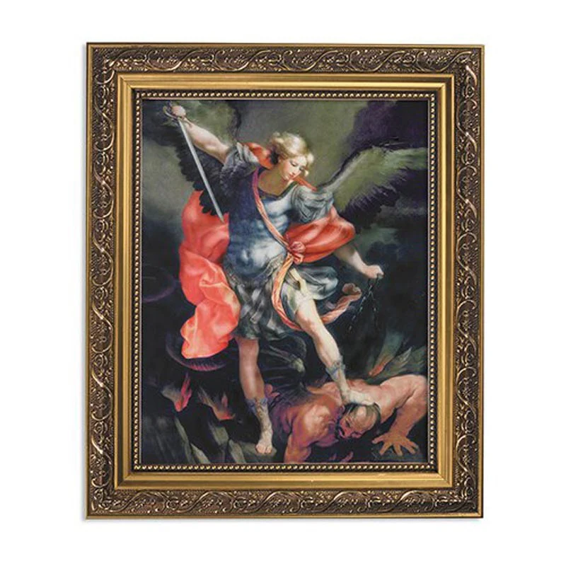 St. Michael Gold Florentine Framed Print - Image 2