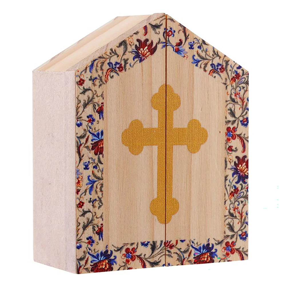 St. Michael Miniature Wooden Triptych - Image 4