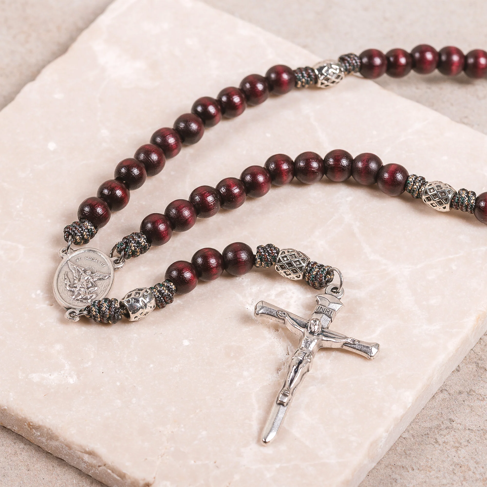 St. Michael Paracord Rosary - Image 2