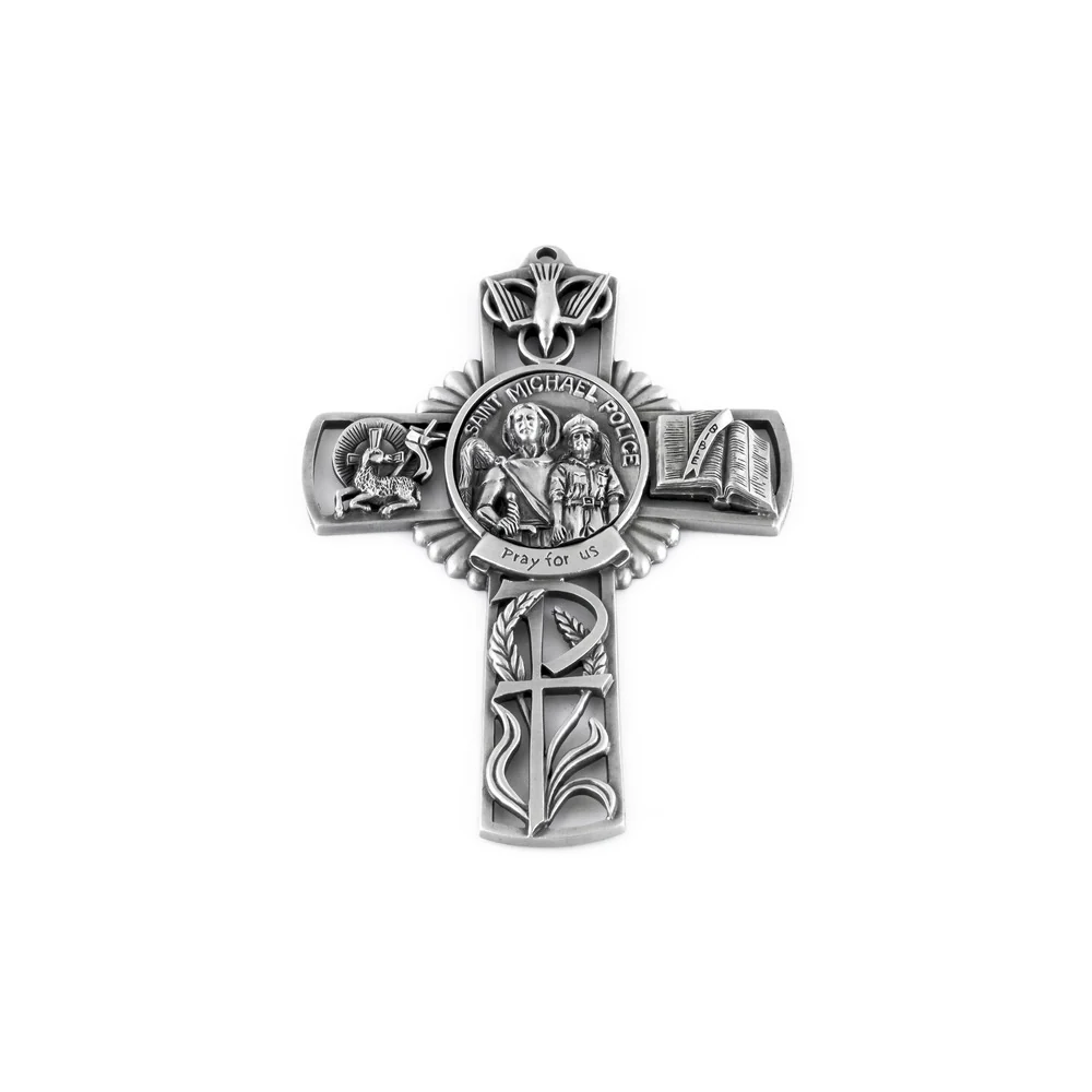 St. Michael-Police Wall Cross 5"