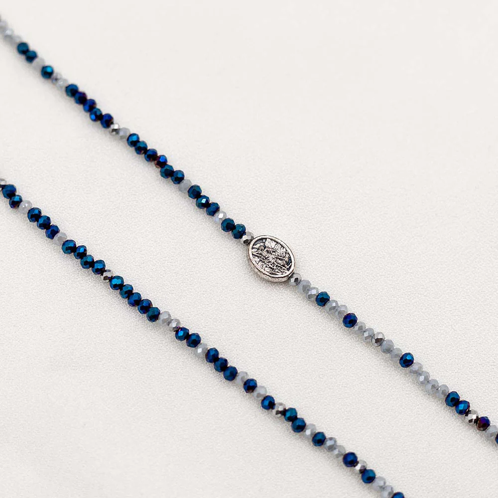 St. Michael Protection Morse Code Prayer Rope Necklace - Image 2