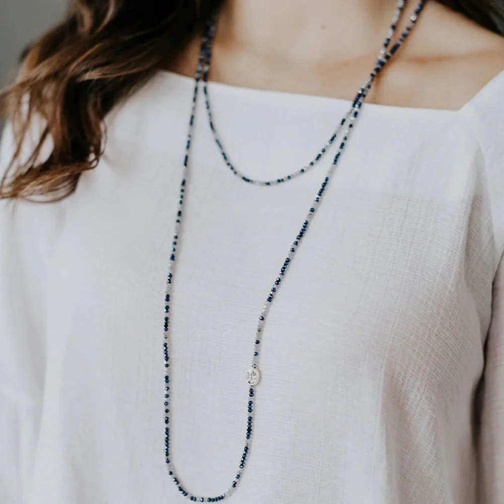 St. Michael Protection Morse Code Prayer Rope Necklace - Image 3