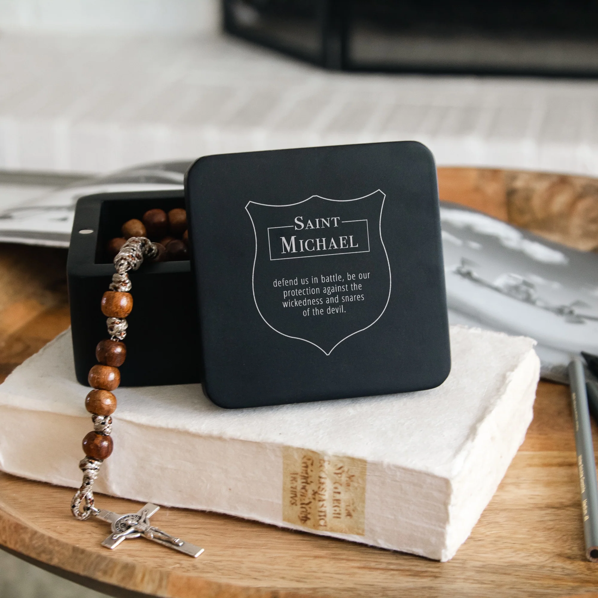 St. Michael Shield Keepsake Box - Image 2