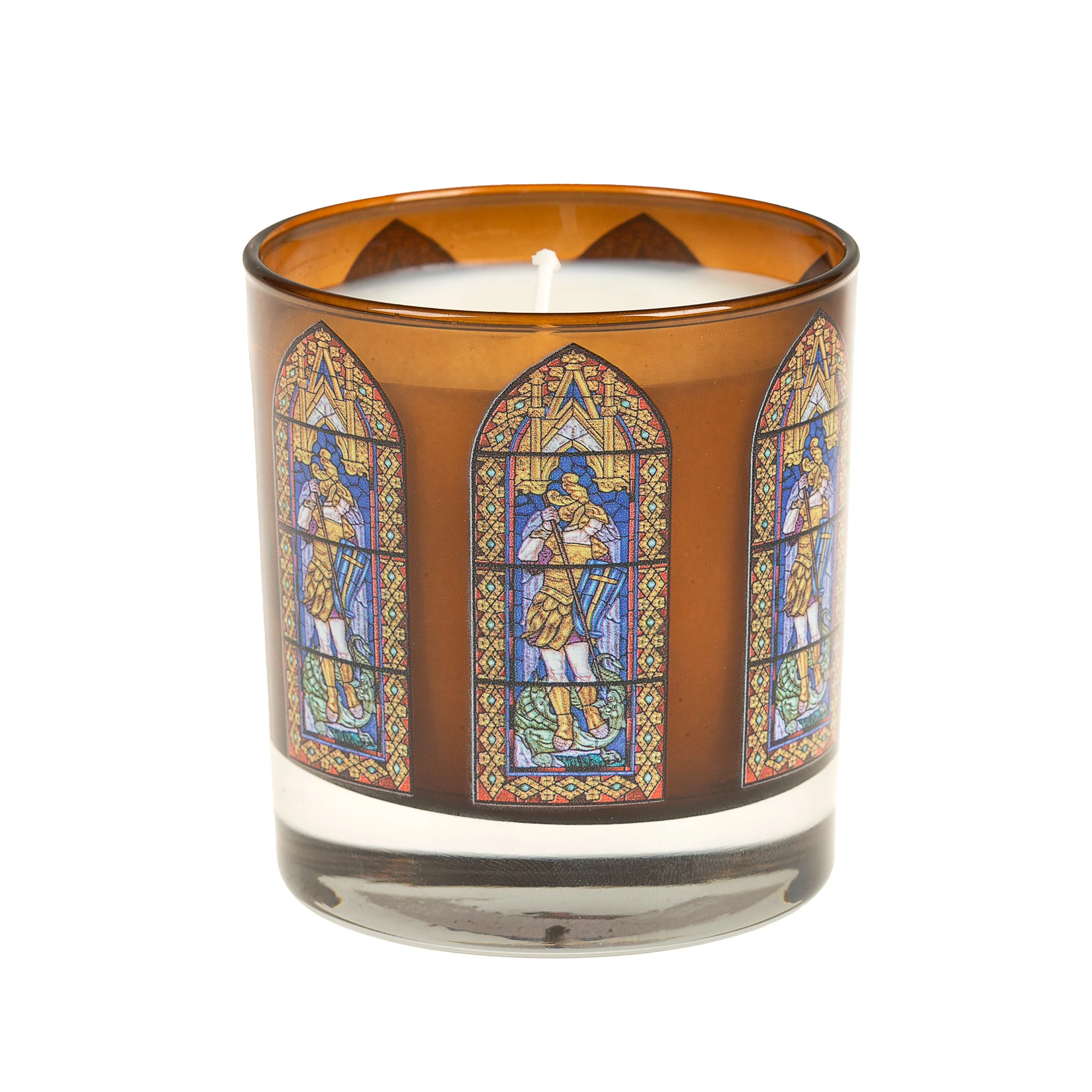 St. Michael Stained Glass Candle - Image 3