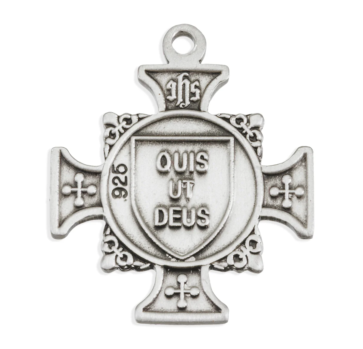 St. Michael Sterling Silver Maltese Cross Necklace - Image 3