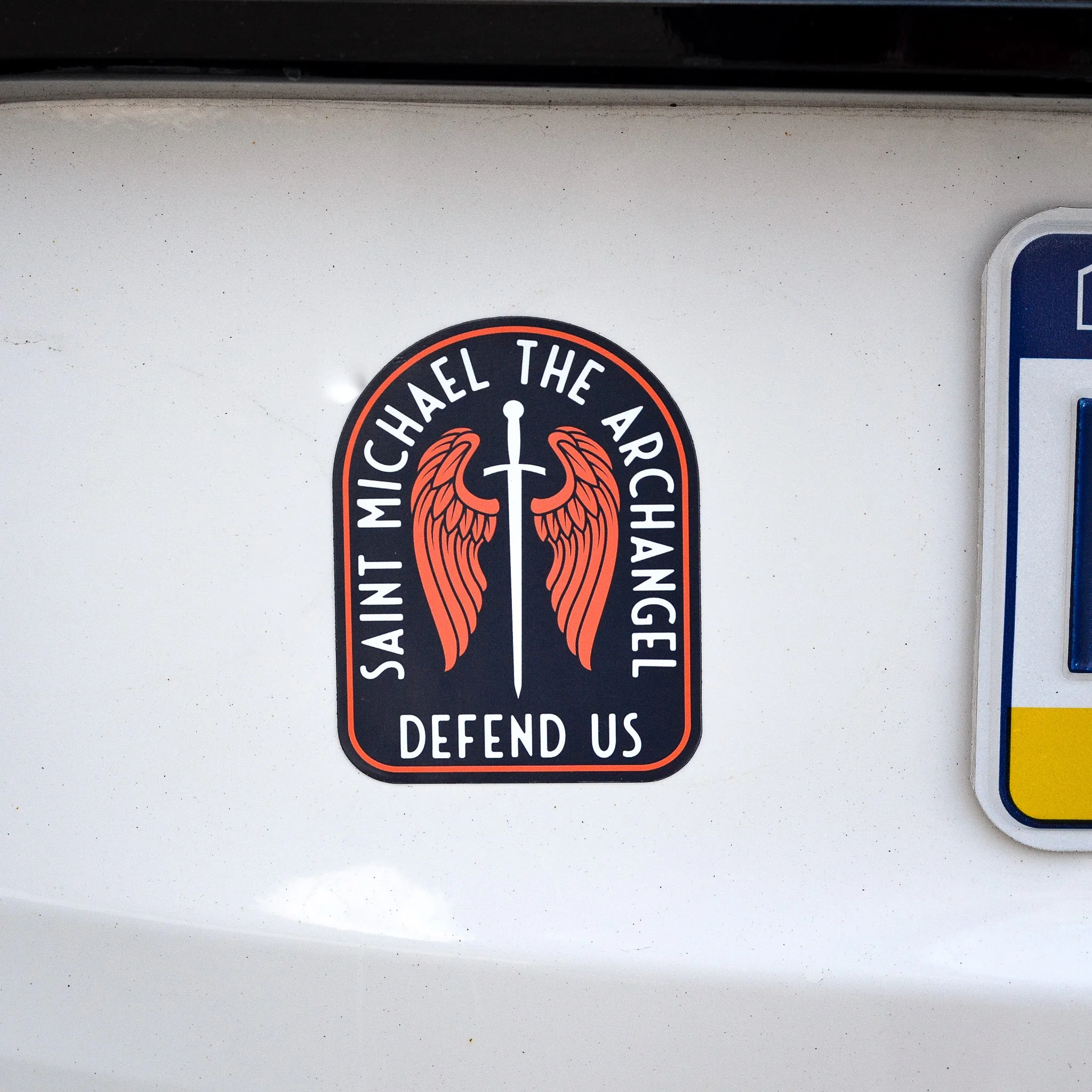 St. Michael Sword & Shield Catholic Car Magnet - Image 6