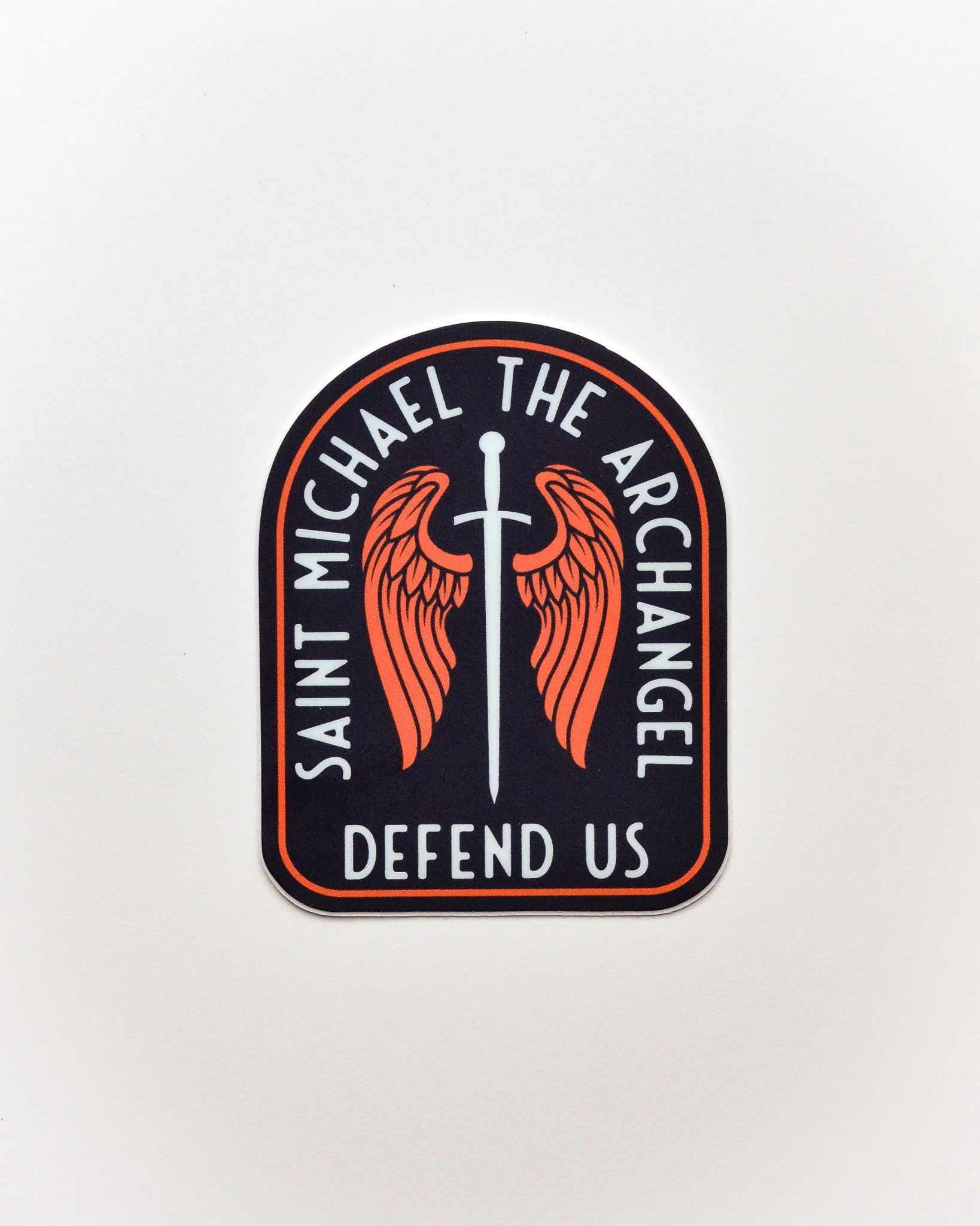 St. Michael Sword & Shield Vinyl Sticker