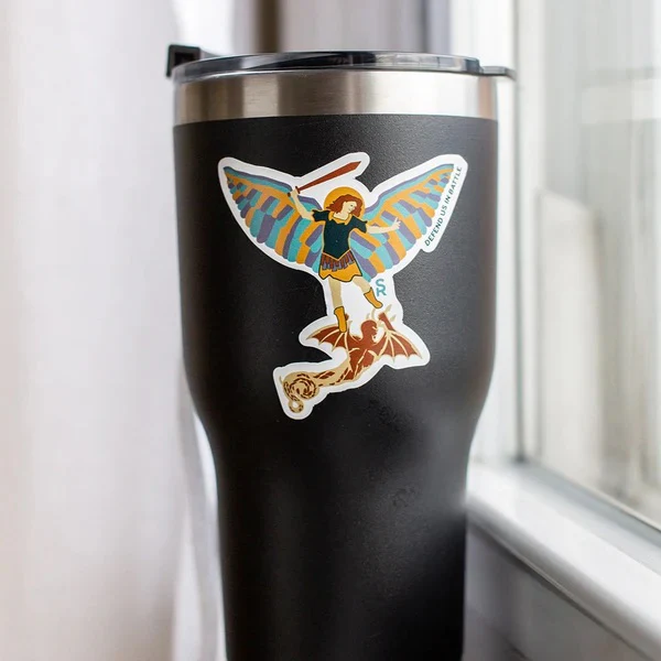 St. Michael Technicolor Sticker