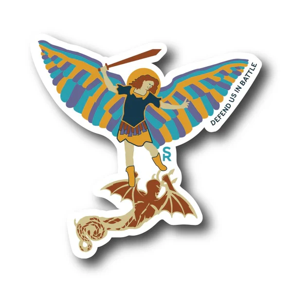 St. Michael Technicolor Sticker - Image 2