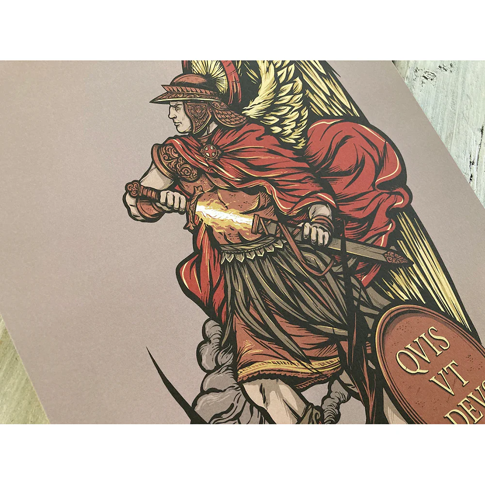 St. Michael the Archangel Unframed Print - 8.5" x 11" - Image 2