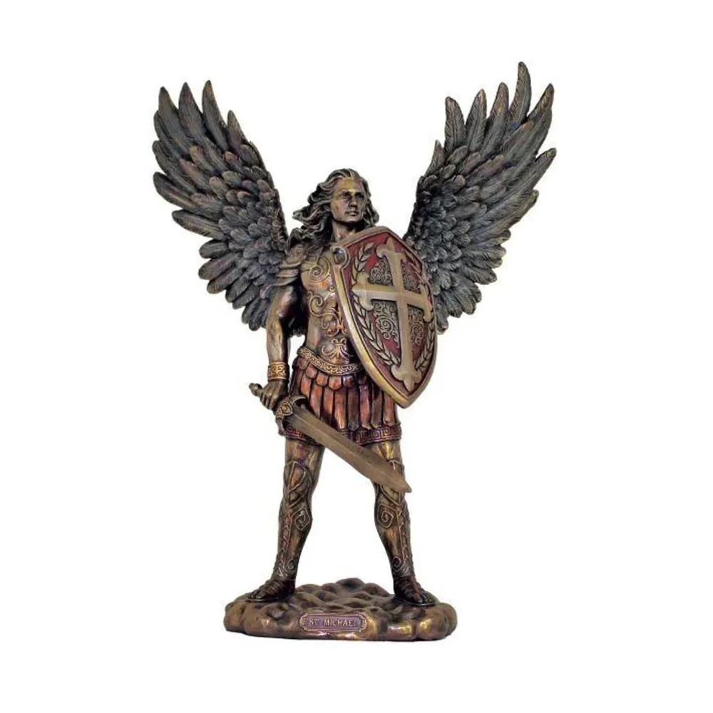 St. Michael the Warrior Statue - 7.5" - Image 2