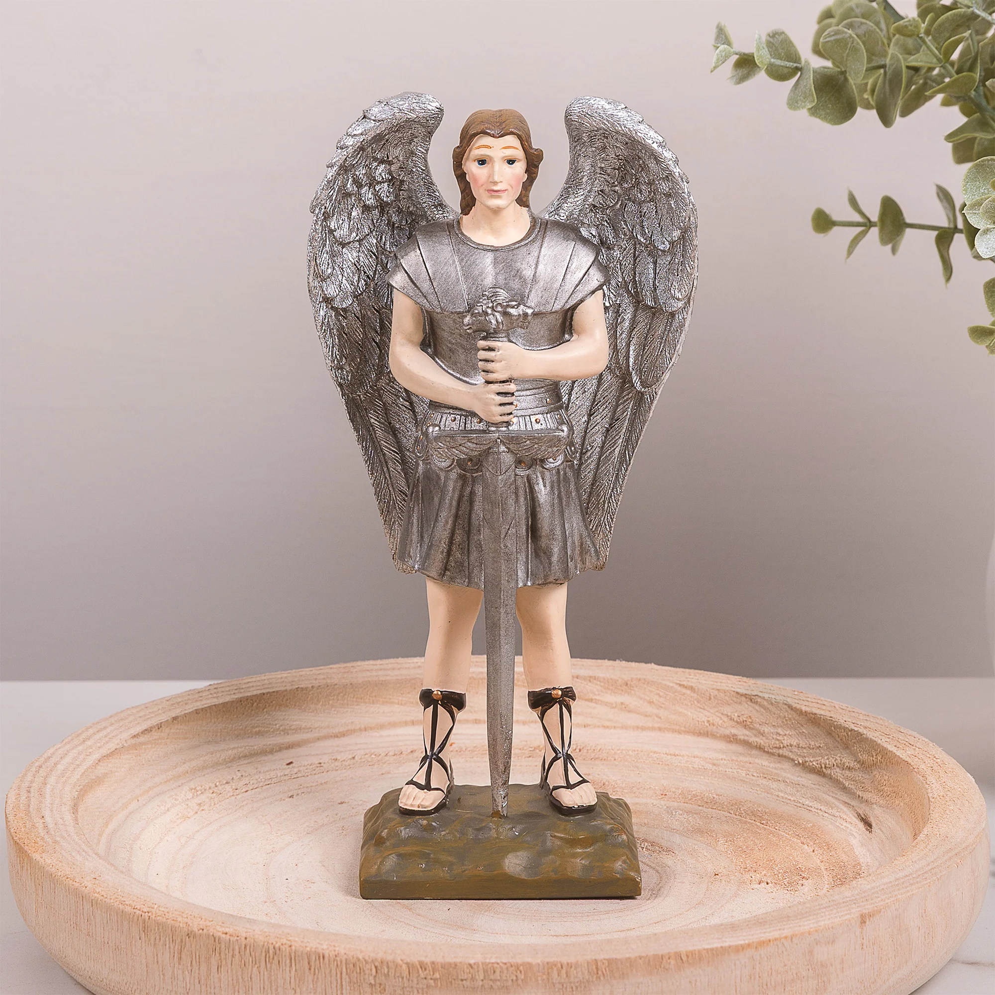 St. Michael the Warrior Statue - 7.75" - Image 2
