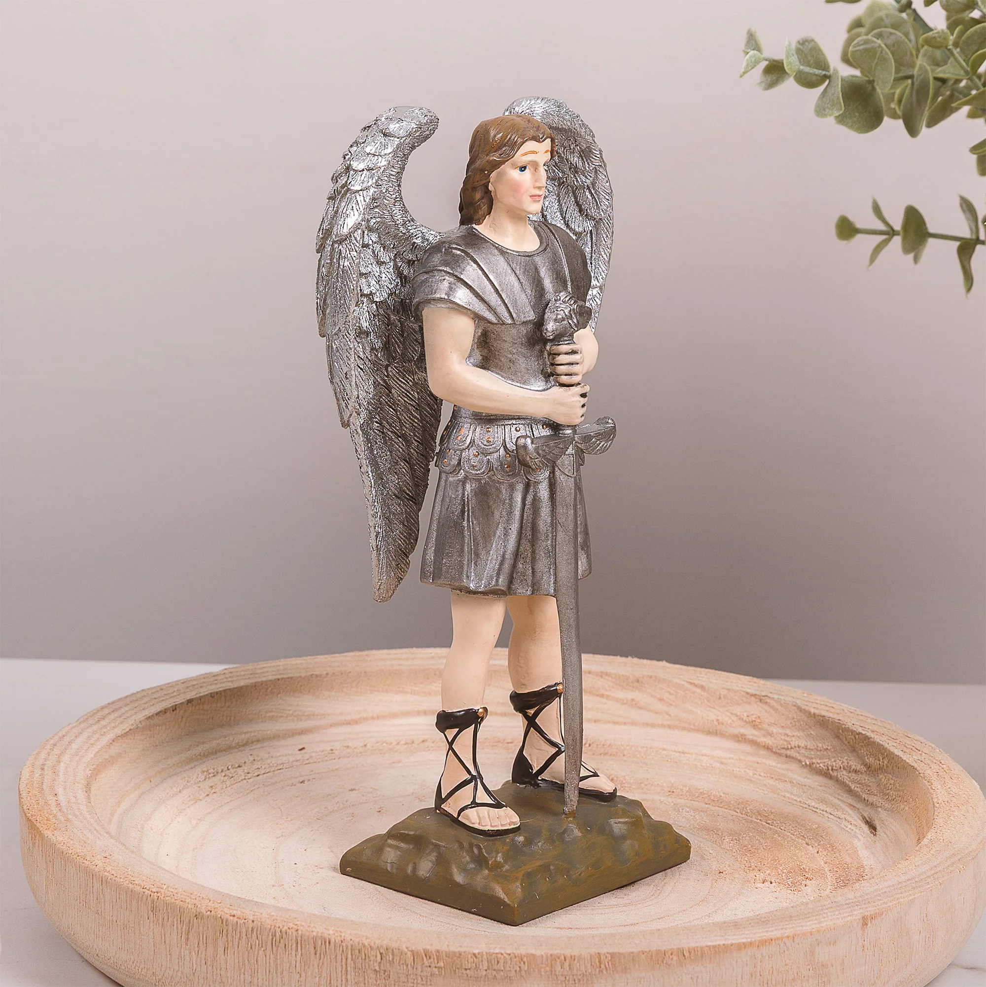 St. Michael the Warrior Statue - 7.75" - Image 3