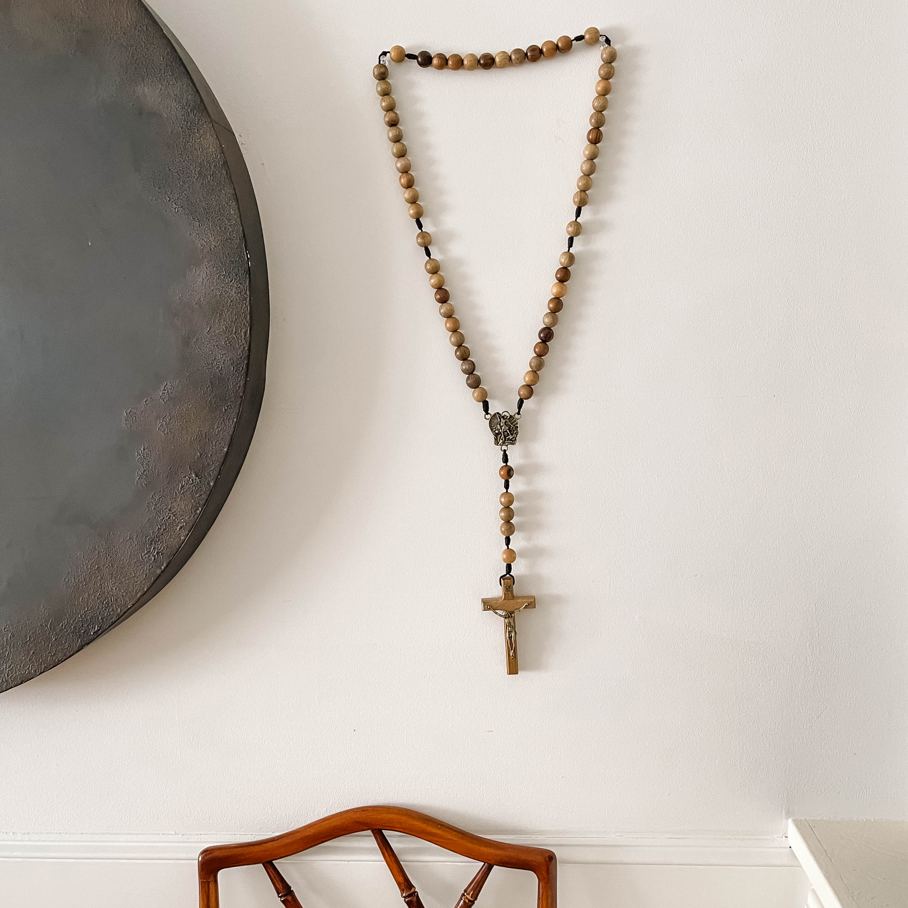 St. Michael Wooden Wall Rosary - Image 3